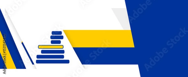 Fototapeta creative abstract European Union flag colors background design. diagonal EU style colors