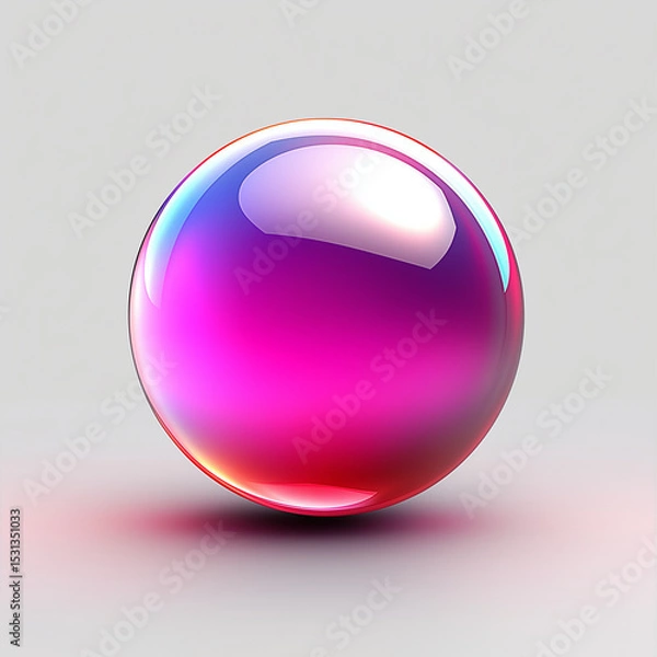 Obraz glass sphere isolated