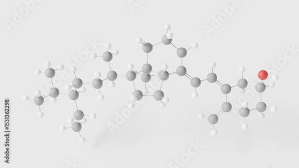 Fototapeta sitocalciferol molecule 3d, molecular structure, ball and stick model, structural chemical formula form vitamin d
