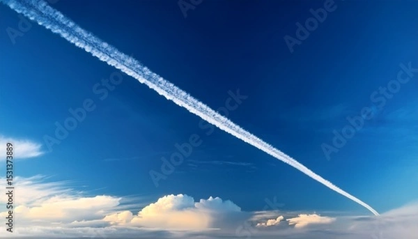 Obraz vapour trail in the sky