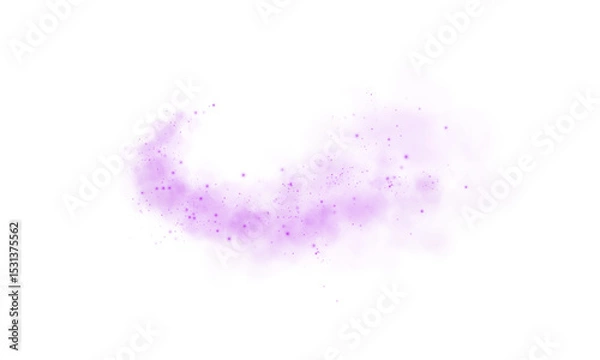 Obraz A soft purple dust cloud drifts through the air, illuminated by tiny glowing particles.