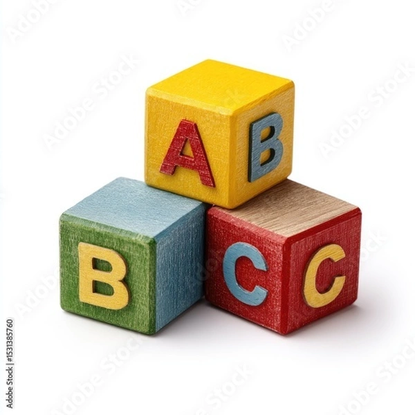 Obraz Colorful wooden ABC blocks