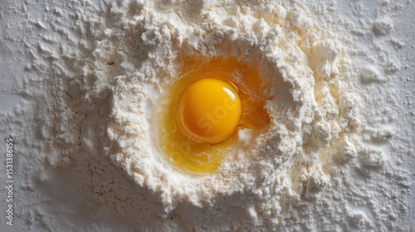 Obraz egg and flour