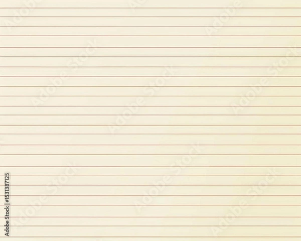 Fototapeta Cream-Colored Lined Paper Texture High-Resolution Background Image for Design Projects