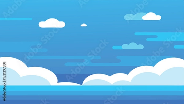 Fototapeta Clear Daytime Sky with Clouds