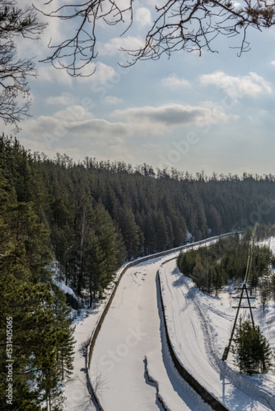 Obraz road in the mountains