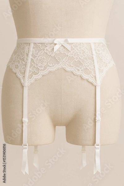 Fototapeta suspender belt on display for sale AI generated