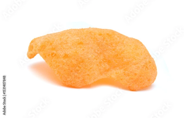 Obraz Fresh crunchy crab crackers on white background