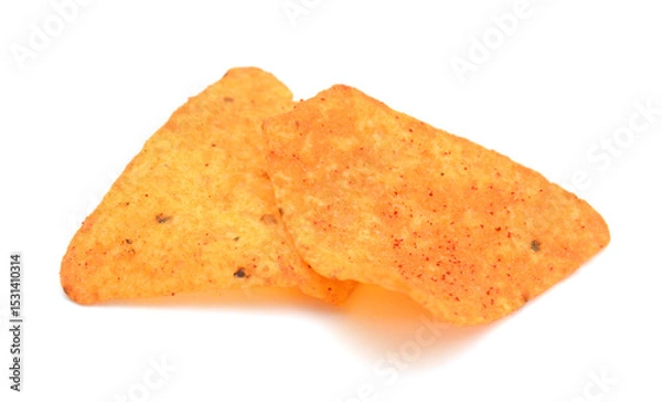 Obraz Tortilla chips isolated on white background