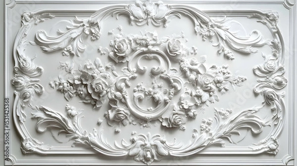 Fototapeta Roaring Rococo ceiling design wit  66446