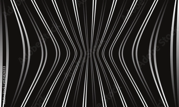Fototapeta abstract simple gradient double line fisheye pattern art can be used background.
