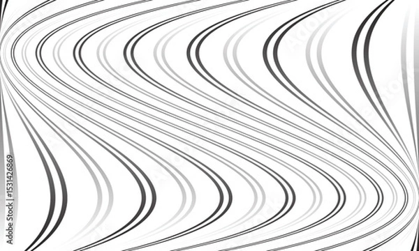 Fototapeta abstract simple gradient double line wave pattern art can be used background.