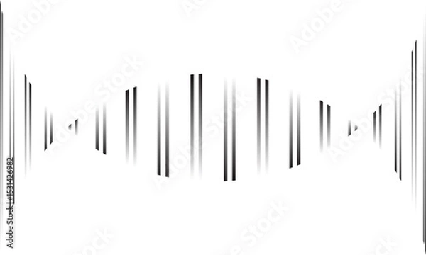 Fototapeta abstract simple gradient double line bulge pattern can be used background.
