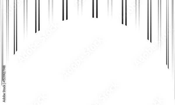 Fototapeta abstract simple gradient double line arch pattern art can be used background.