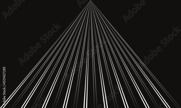 Fototapeta abstract simple gradient double line triangle pattern art can be used background.