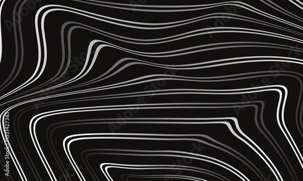 Fototapeta abstract simple gradient double line circular wave pattern can be used background.
