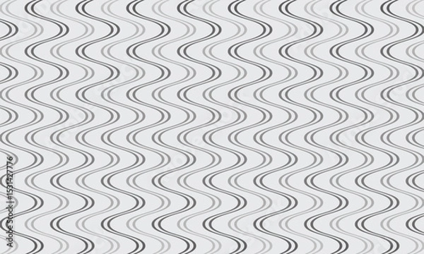 Fototapeta abstract simple gradient double line smooth wave pattern can be used background.