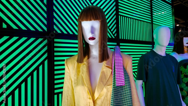 Obraz Trendy Mannequin Fashion Window Showcase