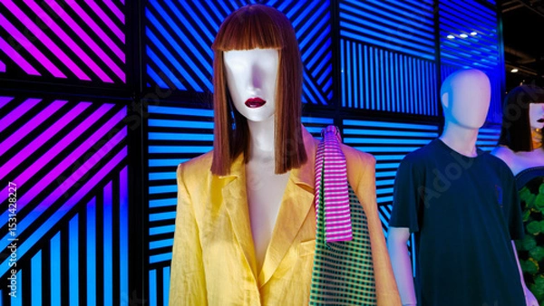 Obraz Trendy Mannequin Fashion Window Showcase
