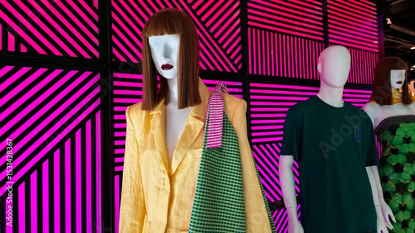 Obraz Trendy Mannequin Fashion Window Showcase