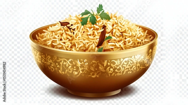 Fototapeta Savory golden bowl of fragrant mi  78E1D