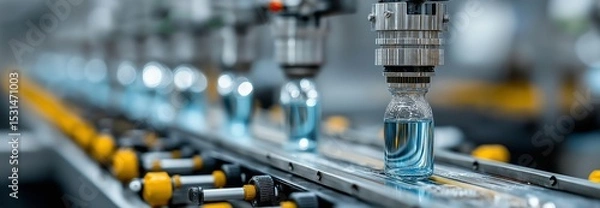 Fototapeta The factory's automated production line is engineered to precisely handle the processing and packaging of products with minimal human intervention.