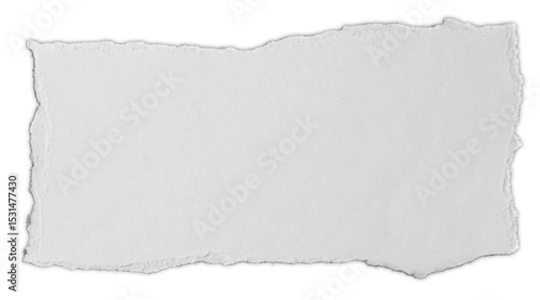 Obraz Torn paper piece on white