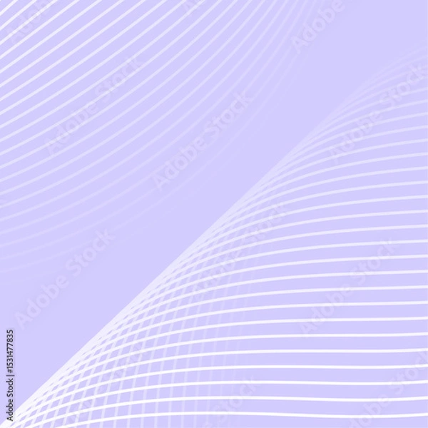Obraz Abstract background with lines and waves. Banner. Element for design isolated. Vector background for brochure, booklet, flyer, poster. Purple and white gradient