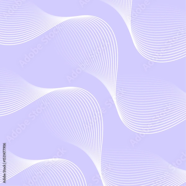 Obraz Abstract background with lines and waves. Banner. Element for design isolated. Vector background for brochure, booklet, flyer, poster. Purple and white gradient