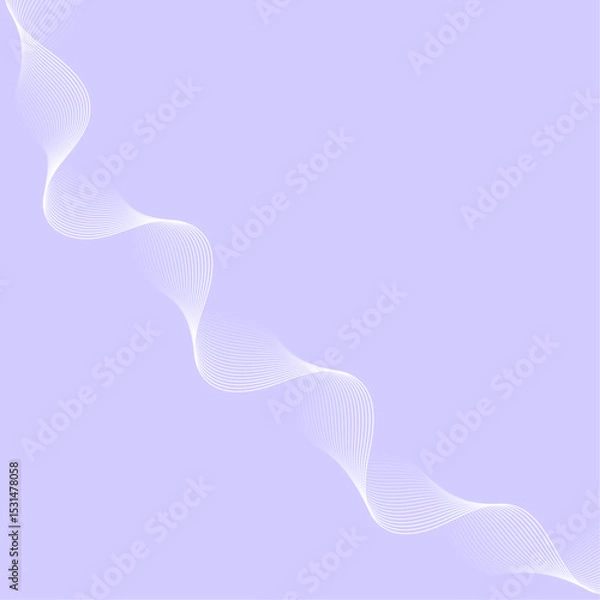 Fototapeta Abstract background with lines and waves. Banner. Element for design isolated. Vector background for brochure, booklet, flyer, poster. Purple and white gradient