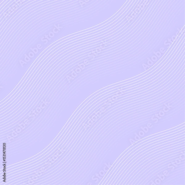 Fototapeta Abstract background with lines and waves. Banner. Element for design isolated. Vector background for brochure, booklet, flyer, poster. Purple and white gradient