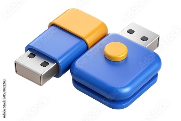 Obraz usb flash drive isolated