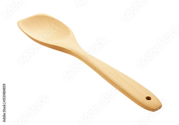 Obraz Wooden Spoon Versatile Kitchen Utensil for Cooking and Serving – Natural Wood Serving Spoon