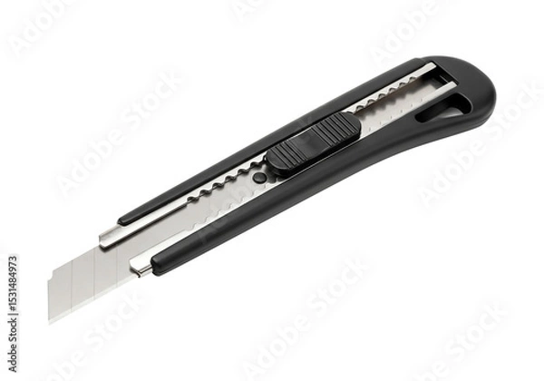 Fototapeta Sharp Utility Knife Precision Cutting Tool for Crafts, DIY Projects, and Packaging