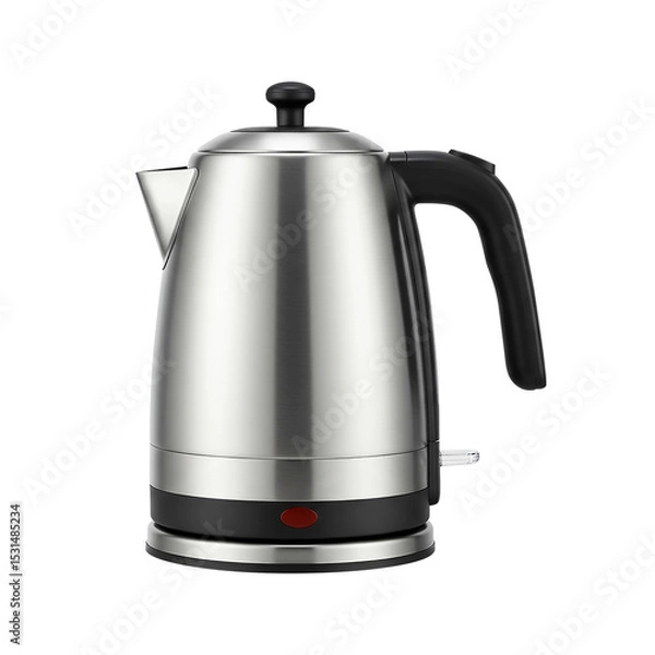 Obraz Sleek Stainless Steel Electric Kettle Fast Boiling, Safe Design, Perfect for Tea and Coffee