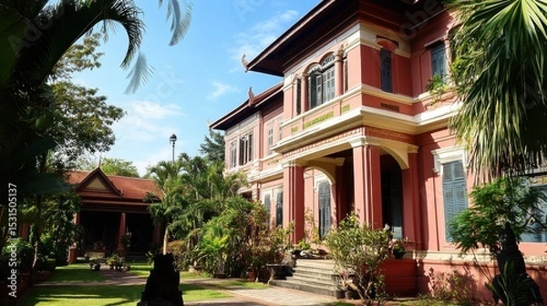 Fototapeta Cambodia Phnom Penh - Exploring the Royal Palace Complex and Khmer Heritage