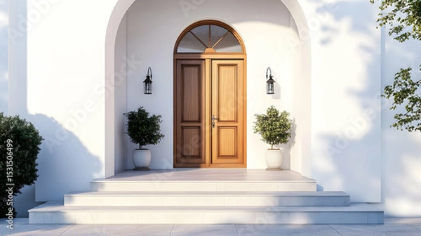 Fototapeta Simple yet elegant entrance of a   1E0AD