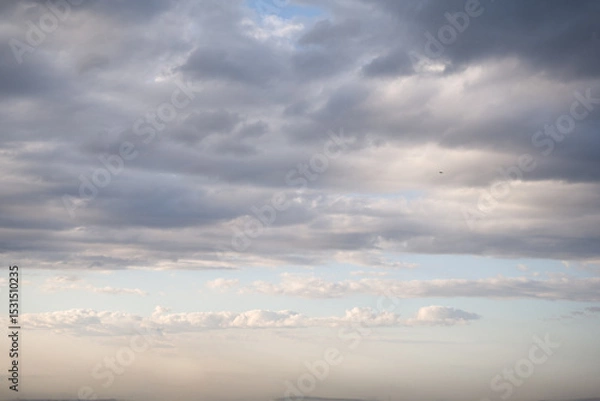 Obraz Overcast Sky with Layers of Clouds