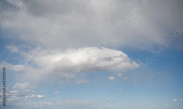 Obraz Blue Sky with Clouds on sunny day