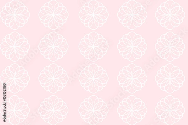 Fototapeta vector seamless pattern with flowers