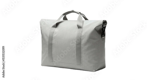 Fototapeta A stylish gray canvas tote bag a versatile companion for your daily adventures or weekend on transparent background