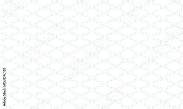 Obraz ひし形の形を囲んで並ぶ青いドットフレーム