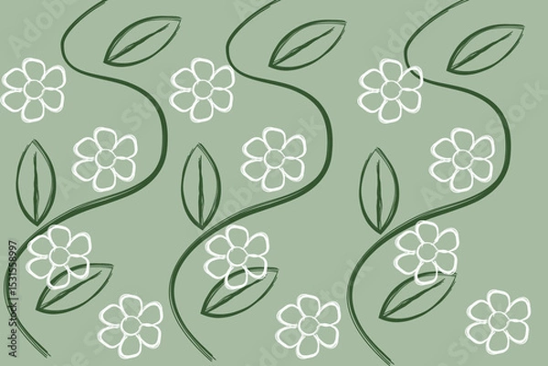 Obraz seamless background with leaves