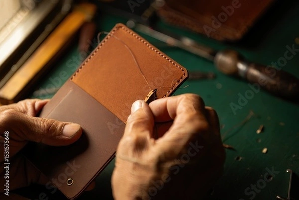 Obraz Craftsman’s Leather Workshop