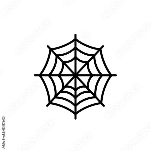 Fototapeta Halloween spider web vector icon design