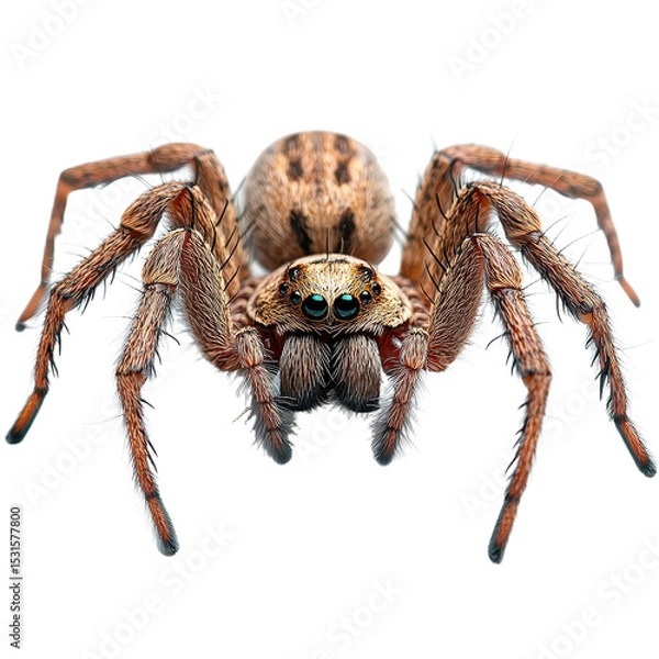 Fototapeta Spider isolated on transparent background.