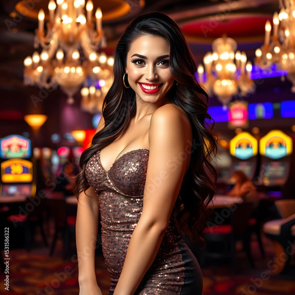 Obraz Luck Be a Lady Night at Casino