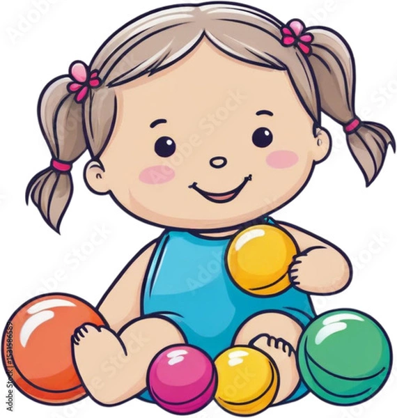 Obraz 인형,귀여운,만화,캐릭터,삽화,애니,여자,사람,꼬마,키즈,베이비,신생아,아이,학생,유아동,아동,키즈,어린이,유치원