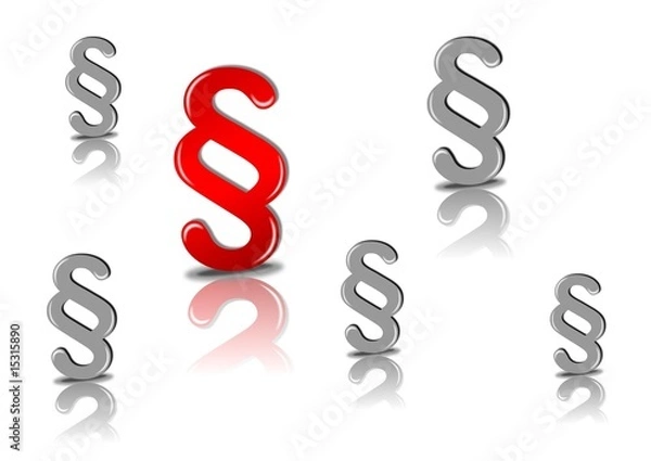 Obraz Symbol und Zeichen von einem Paragraphen