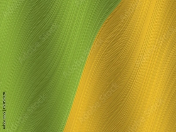 Obraz Abstract background with a dynamic blend of olive green and golden yellow, creating a flowing, textured design.